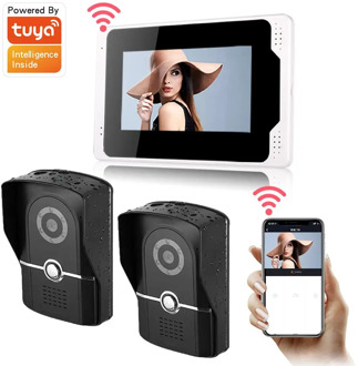 Tuya Wifi Wired Video Doorbell Intercom System 1080P HD Camera Video Door Phone