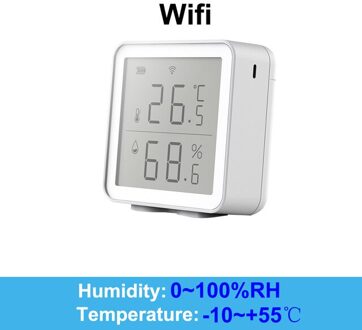 Tuya Wifi & Zigbee Temperatuur En Vochtigheid Sensor Controller Indoor Hygrometer Thermometer Met Google Assistent Voor Smart Hom Wifi model
