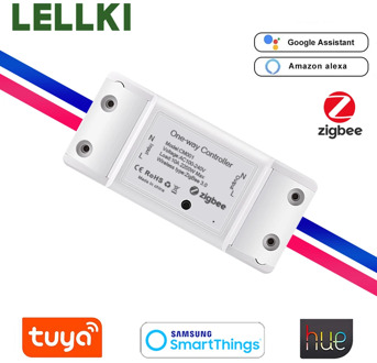 Tuya Zigbee 10A Light Button Switch Controller Smart Home DIY Switch Timer Remote Control With Hue Smartthings Alexa 10A