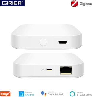 Tuya ZigBee 3.0 Smart Hub, Wireless/Wired Gateway Bridge for App Voice Remote Control, Works with Alexa Google Home Assistant