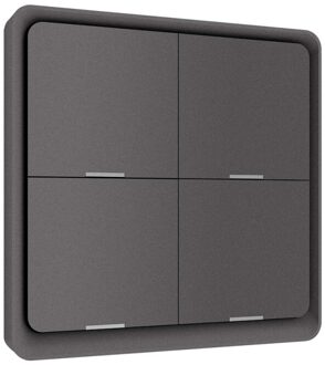 Tuya Zigbee 4 Gang Draadloze 12 Scène Schakelaar Drukknop Controller Batterij Aangedreven Tuya Automation Switch Smart Home Switch grijs