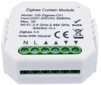 Tuya Zigbee Gordijn Switch Module Automatische Gordijn Control System Smart Leven App Voice Afstandsbediening Voor Alexa Google Thuis 3stk