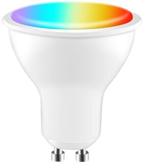 Tuya Zigbee Slimme Lamp 4W Kleur Veranderende Rgbcw Led Lamp Dimbare Gu10 100V-240V Smart leven App Voice Control Met Alexa 1stk bulb