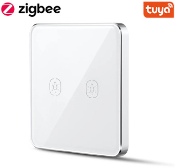 Tuya ZigBee Smart Battery Switch Wire Free 1/2/3 Gangs Touch Switch Sticker Works With zigbee2mqtt Home Assistant