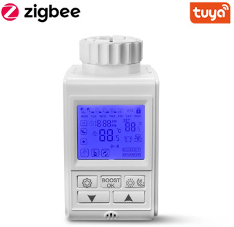 Tuya Zigbee Thermostat Smart TRV Thermostatic Radiator Valve Controller Heater Temperature Works with Alexa Google Home
