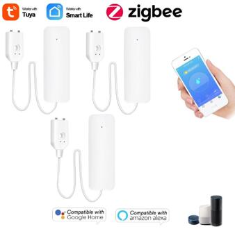 Tuya Zigbee Waterlek Sensor Detector Flood Alert Overloop Alarmsysteem Onafhankelijke Water Lekkage Alarm Smart Leven App 03