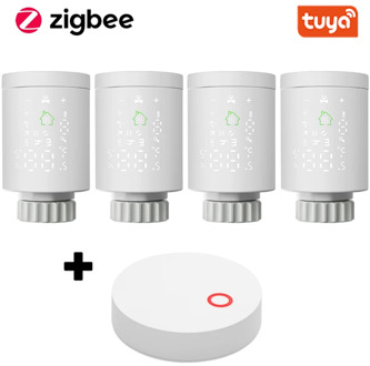 Tuya ZigBee3.0 Smart Radiator Actuator Programmable Thermostatic Radiator Valve Temperature Controller Support Alexa