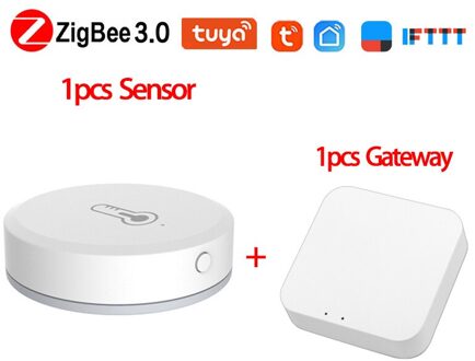 Tuya ZigBee3.0 Temperatuur En Vochtigheid Sensor Batterij Aangedreven Werkt Met Alexa Google Assistent En Tuya Zigbee Hub Smart Home reeks 1