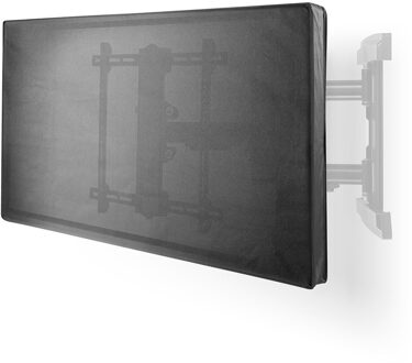 TV-Beschermhoes voor Buiten - TVOC5558BK - Zwart Wit