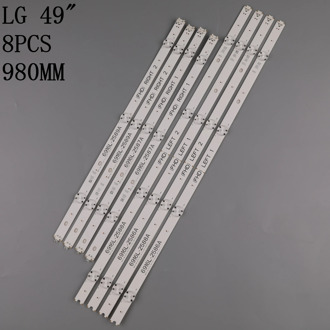 TV LED Array Bars For LG 49LH615V 49LH630V 49LH615V-ZE 49LH630V-ZJ 49LH6420-NE LED Backlight Strips Matrix LED Lamps Lens Bands