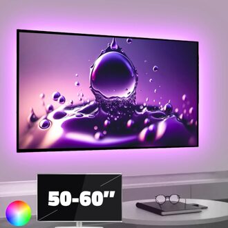 TV led strip | TV verlichting | TV Lamp | set met 4 RGB strips  50-60 inch