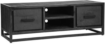 Tv-meubel Chili - Zwart - Mangohout
