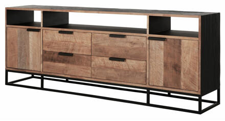 TV-meubel 'Cosmo' Teakhout, 200cm Naturel - 200 cm