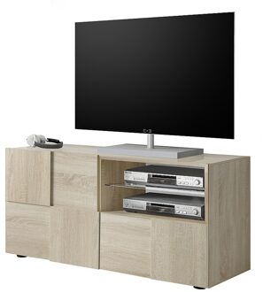 Tv-meubel Dama 121 cm breed in sonoma eiken Eiken,Sonoma eiken