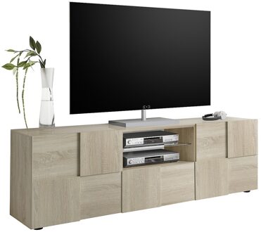 Tv-meubel Dama 181 cm breed in sonoma eiken Eiken,Sonoma eiken
