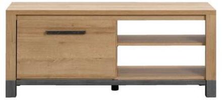 TV-meubel Finn - licht eikenkleur - 52x124x40 cm - Leen Bakker Bruin - 40 x 124 x 52
