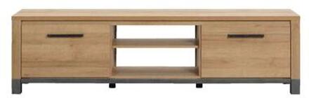 TV-meubel Finn - licht eikenkleur - 52x188x40 cm - Leen Bakker Bruin - 40 x 188 x 52