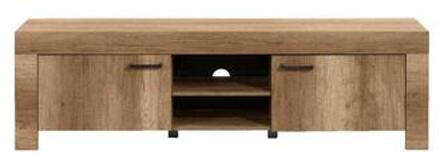 TV-meubel Lidia - eikenkleur - 52x180x43 cm - Leen Bakker Bruin - 43 x 56