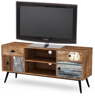 Tv-meubel Lima 120 cm breed in multicolor Eiken,Wit,Antraciet,Bruin,Mat wit,Sonoma eiken
