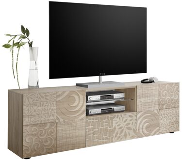 Tv-meubel Miro 181 cm breed in sonoma eiken Eiken,Sonoma eiken