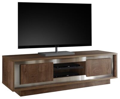 Tv-meubel SKY 156 cm breed in Cognac bruin Bruin,Donker eiken,Donkerbruin