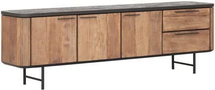 TV-meubel 'Soho' Teakhout en mortex, 190cm - 190 cm