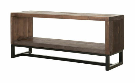 TV-meubel 'Timber' Hout en staal, 120cm Naturel - 120 cm