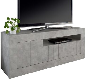 Tv-meubel Urbino 138 cm breed in grijs beton Grijs,Grijs beton
