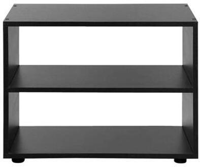 TV-meubel Vancouver - zwart/hout - 45x60x39 cm - Leen Bakker - 45 x 39 x 60