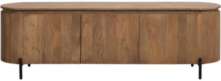 TV-meubel Vito - Licht - 56x180x43 Cm - Mangohout - Bruin