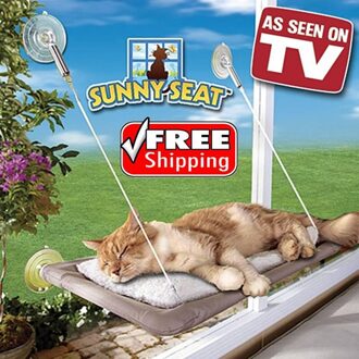 TV Product Sunny Seat Window Mounted Cat Bed Wasmachine Wasbare Hoes Comfortabele Kat Hangmat Zachte Warme Veilige Deken