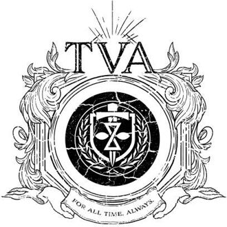 TVA Crest Black Men's T-Shirt - White - XXL - Wit