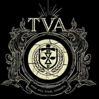 TVA Crest Men's T-Shirt - Black - XL - Zwart