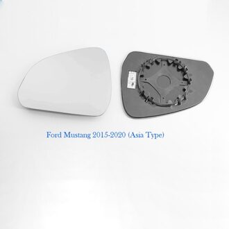 Tvyvikj Side Achteruitkijkspiegel Blauwe Spiegel Glazen Lens Voor Ford Mustang Brede Kijkhoek Anti Glare Zijdeur spiegel Wing wit Asia heated