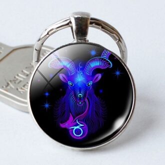 Twaalf Sterrenbeelden Metalen Sleutelhanger Stijlvolle Speciale Look Constellatie Sleutelhanger Auto Styling