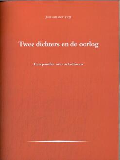 Twee dichters en de oorlog - Jan van der Vegt (ISBN: 9789492395443)