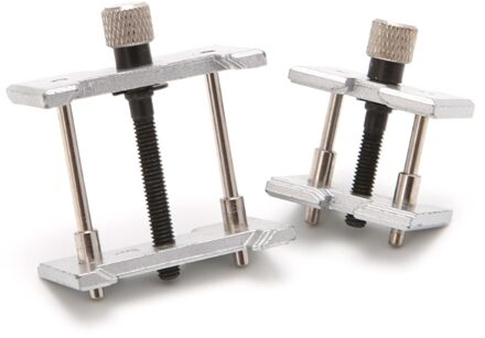 Twee-In-Een Horloge Geval Metalen Beweging Houder Horlogemaker Klem Reparatie Tool