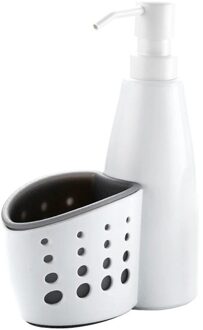 Twee-In-een Keuken Magazijnstellingen Doos Multi Functie Vloeibare Container Opslag Mand Gootsteen Spons Houder Voor Keuken badkamer