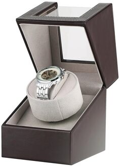 Twee Modi Automatische Motor Shaker Single Horloge Winder Houten Box Case voor Mechanische Horloges AU/EU/US/ UK Plug horloge winder