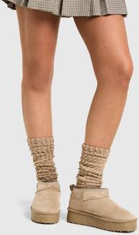 Twee Pack Gebreide Slordige Sokken, Multi - ONE SIZE