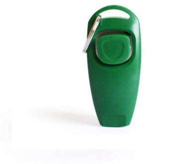 Twee Samen 1 Dog Training Ring Huisdier Ring Stuk + Fluitje Training Hond Fluitje Met Sleutelhanger groen