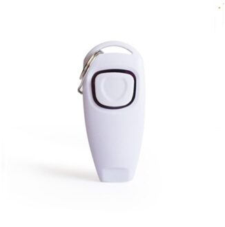 Twee Samen 1 Dog Training Ring Huisdier Ring Stuk + Fluitje Training Hond Fluitje Met Sleutelhanger wit