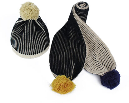 Twee stuk Sjaal En Hoed Kinderen Vrouwen Beanie Cap Herfst Winter Gebreide Casual Hoeden Unisex Warm Houden Elastische Hoeden outdoor