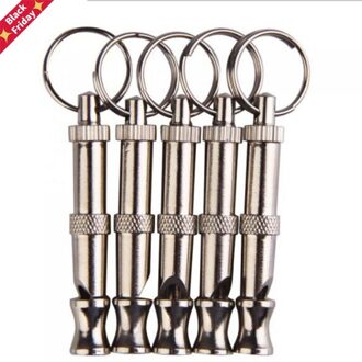 Twee-Tone Verstelbare Pet Honden Whistle Anti Bark Ultrasoon Geluid Honden Training Fluit Interactieve Kat Training Speelgoed Sleutelhanger