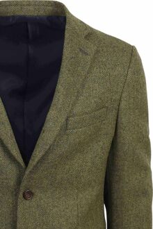 Tweed Colbert Herringbone Groen - 48