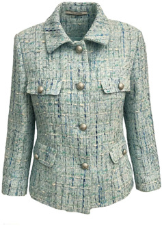Tweed Jackets Tagliatore , Multicolor , Dames - L,M