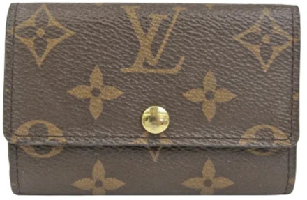 Tweedehands Bruin Canvas Louis Vuitton Portemonnee Louis Vuitton Vintage , Brown , Unisex - ONE Size