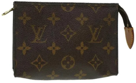 Tweedehands Bruin Canvas Louis Vuitton Zaktoilet Louis Vuitton Vintage , Brown , Dames - ONE Size