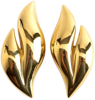 Tweedehands Gouden Metalen Oorbellen Givenchy Pre-owned , Yellow , Dames - ONE Size