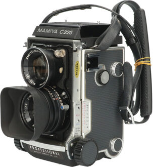 Tweedehands Mamiya C220 + Sekor 80mm f/2.8 Blue dot CM3306